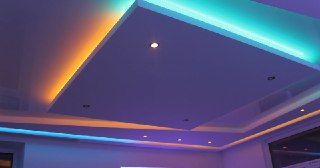 Натяжной потолок с подсветкой Великий Новгород, цена от 2146 руб.